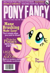 Size: 781x1132 | Tagged: safe, fluttershy, pegasus, pony, g4, female, magazine, mare, pony fancy, solo