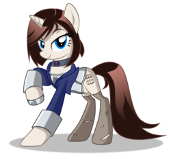 Size: 1000x928 | Tagged: safe, artist:zelc-face, pony, unicorn, bioshock infinite, clothes, elizabeth, female, looking at you, mare, ponified, simple background, smiling, solo, transparent background, vector