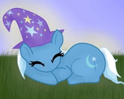 Size: 500x400 | Tagged: safe, artist:shyanne4cad, trixie, g4, sleeping