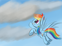 Size: 960x720 | Tagged: safe, artist:tggeko, rainbow dash, pegasus, pony, g4, butt, female, mare, plot, solo