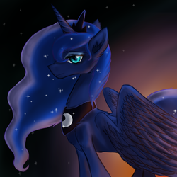 Size: 2000x2000 | Tagged: safe, artist:cindry-adopts, princess luna, pony, g4, female, solo