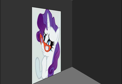 Size: 1004x698 | Tagged: safe, rarity, pony, unicorn, g4, door, facade (game), female, glasses, mare, mod