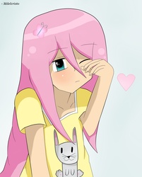 Size: 1626x2026 | Tagged: safe, artist:mdelcristo, fluttershy, human, g4, humanized, solo