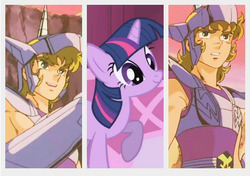 Size: 521x366 | Tagged: safe, artist:eden89, twilight sparkle, g4, bronze cloth, bronze saint, jabu, saint seiya, truth, unicorn jabu