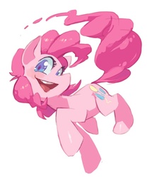 Size: 666x750 | Tagged: safe, artist:nemurism, pinkie pie, earth pony, pony, g4, female, simple background, smiling, solo
