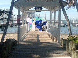 Size: 2592x1936 | Tagged: safe, artist:pfmiv, princess celestia, princess luna, alicorn, pony, g4, boat, irl, photo, pier, ponies in real life, vector, walkway