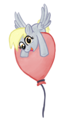 Size: 730x1280 | Tagged: safe, derpy hooves, pegasus, pony, ask a mailmare, g4, ask, balloon, female, mare, tumblr