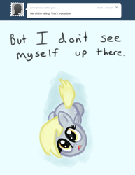 Size: 770x1000 | Tagged: safe, derpy hooves, pegasus, pony, ask a mailmare, g4, ask, ceiling, female, mare, tumblr