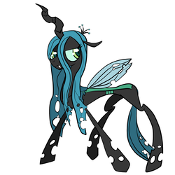 Size: 2000x2000 | Tagged: safe, artist:jpringboldin, queen chrysalis, changeling, changeling queen, g4, crown, female, jewelry, regalia, solo