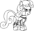 Size: 6000x5476 | Tagged: safe, artist:linaii, artist:powerpuncher, sweetie belle, pony, robot, unicorn, g4, absurd resolution, black and white, female, filly, grayscale, hooves, horn, monochrome, simple background, smiling, solo, sweetie bot, teeth, transparent background, vector