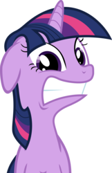 Size: 6000x9235 | Tagged: safe, artist:yetioner, twilight sparkle, pony, g4, .svg available, absurd resolution, female, floppy ears, frown, gritted teeth, looking at you, reaction image, simple background, solo, transparent background, vector, wide eyes