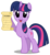 Size: 4415x4783 | Tagged: safe, artist:austiniousi, twilight sparkle, pony, unicorn, g4, absurd resolution, clothes, female, list, mare, scroll, simple background, solo, transparent background, unicorn twilight