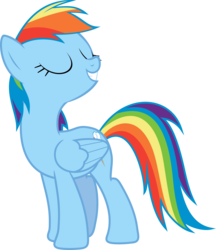 Size: 5172x6000 | Tagged: safe, artist:sairoch, rainbow dash, pegasus, pony, g4, absurd resolution, eyes closed, female, proud, simple background, solo, transparent background, vector