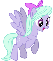 Size: 5000x5800 | Tagged: safe, artist:popmannn, flitter, pegasus, pony, g4, absurd resolution, female, flying, mare, open mouth, simple background, solo, spread wings, transparent background, vector, wings