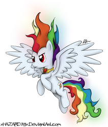 Size: 1178x1390 | Tagged: safe, artist:xhazard78x, rainbow dash, pony, g4, female, solo, super rainbow dash