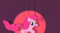 Size: 640x360 | Tagged: safe, screencap, pinkie pie, pig, baby cakes, g4, season 2, animated, bouncing, cute, female, gif, pig nose, piggie pie, pinkie bounce, pronking