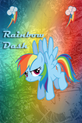 Size: 640x960 | Tagged: safe, rainbow dash, pony, g4, cutie mark, female, iphone, iphone wallpaper, solo, text, wallpaper