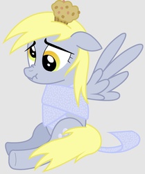 Size: 1857x2219 | Tagged: safe, derpy hooves, pegasus, pony, g4, bubble wrap, female, mare, muffin