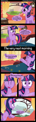 Size: 1200x4050 | Tagged: safe, artist:coltsteelstallion, twilight sparkle, pony, unicorn, g4, comic, female, mare, snow, snowfall, tower of pimps, unicorn twilight