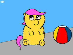 Size: 800x600 | Tagged: safe, artist:hugboxfag, fluffy pony, ball, fluffy pony original art, fluffyshy