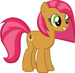 Size: 397x388 | Tagged: safe, artist:schwarzekatze4, babs seed, g4, alternate cutie mark, alternate universe, female, harmony-verse, simple background, solo, transparent background, vector, wrong cutie mark
