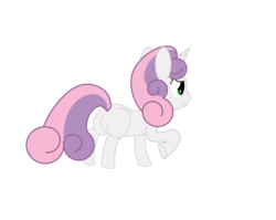 Size: 3204x2546 | Tagged: safe, sweetie belle, g4, butt, filly, plot, simple background, transparent background, vector