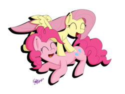 Size: 4000x3000 | Tagged: safe, artist:icy wings, fluttershy, pinkie pie, g4, female, high res, lesbian, ship:flutterpie, shipping
