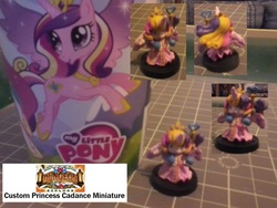 Size: 776x582 | Tagged: safe, artist:eradose, princess cadance, human, g4, chibi, customized toy, figurine, gaming miniature, humanized, miniature, soda pop miniatures, super dungeon explore, winged humanization