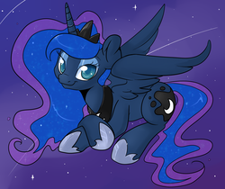 Size: 1860x1560 | Tagged: safe, artist:lustrous-dreams, princess luna, g4, bedroom eyes, female, solo