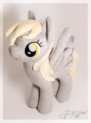 Size: 770x1038 | Tagged: safe, artist:bluepowdermonkey, derpy hooves, pegasus, pony, g4, female, irl, mare, photo, plushie, solo