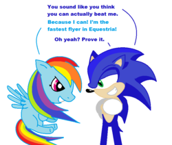 Size: 720x610 | Tagged: safe, artist:zaikersonic42, rainbow dash, g4, crossover, male, sonic the hedgehog, sonic the hedgehog (series)