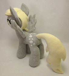 Size: 852x938 | Tagged: safe, artist:fabricninja, derpy hooves, pegasus, pony, g4, butt, female, flank, irl, mare, photo, plot, plushie, solo