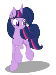 Size: 774x1032 | Tagged: dead source, safe, artist:overmare, twilight sparkle, g4, alternate hairstyle, female, solo
