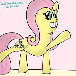 Size: 1000x1000 | Tagged: safe, artist:askbenandzack, fluttershy, g4, 30 minute art challenge