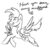 Size: 894x894 | Tagged: safe, artist:edo-wonka, derpy hooves, pegasus, pony, g4, female, lineart, mare, solo