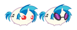 Size: 822x323 | Tagged: safe, artist:djnightmar3, dj pon-3, vinyl scratch, g4, :3, blob, chubbie