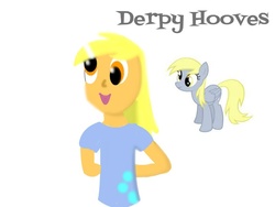 Size: 800x600 | Tagged: safe, artist:rainbow-ninja-dash, derpy hooves, human, g4, female, humanized, solo