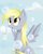 Size: 800x1000 | Tagged: safe, artist:nezhenkalove, derpy hooves, pegasus, pony, g4, bubble, female, mare, solo, underp