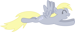 Size: 1024x444 | Tagged: safe, artist:yalter, derpy hooves, pegasus, pony, g4, female, flying, happy, mare, simple background, solo, transparent background, vector