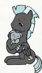 Size: 1024x1776 | Tagged: safe, artist:starlington, rumble, thunderlane, g4, 2013, brothers, colt, cute, foal, hug, male, rumblebetes, siblings, simple background, smol, stallion, wholesome