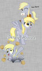 Size: 600x1004 | Tagged: safe, artist:moonwing5220, derpy hooves, g4, female, filly, letter, mail, muffin, solo, younger