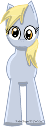 Size: 293x795 | Tagged: safe, artist:kitty--vampire, derpy hooves, pegasus, pony, g4, female, mare, solo