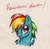 Size: 718x709 | Tagged: safe, artist:paranoidemily, rainbow dash, g4, traditional art