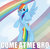 Size: 898x889 | Tagged: safe, artist:mrawgirl09, rainbow dash, g4, action pose, caption, come at me bro, female, flying, image macro, meme, solo