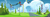 Size: 8000x2792 | Tagged: safe, artist:ambassad0r, g4, my little pony: friendship is magic, wonderbolts academy, absurd resolution, background, cloud, no pony, rainbow waterfall, runway, scenery, vector, wonderbolts headquarters