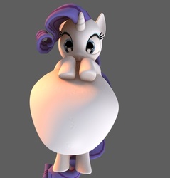 Size: 553x578 | Tagged: safe, artist:eggo81194, rarity, g4, fat, huge belly, raritubby