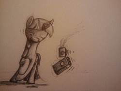 Size: 900x675 | Tagged: safe, artist:scayged, twilight sparkle, g4, book, coffee, sketch