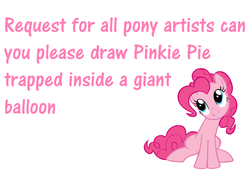 Size: 720x500 | Tagged: safe, pinkie pie, earth pony, pony, g4, female, pink text, solo