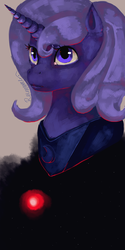 Size: 1000x2000 | Tagged: safe, artist:rubi-era, princess luna, g4, bust, female, solo