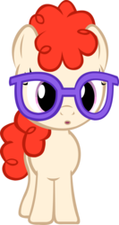 Size: 2300x4337 | Tagged: safe, artist:chir-miru, twist, earth pony, pony, g4, female, filly, foal, glasses, simple background, solo, transparent background, vector